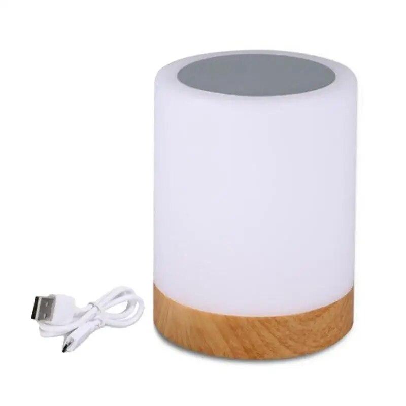 Innovative LED Touch Control Night Light Induction Dimmer Lamp Smart Bedside Lamp RGB Color USB Change Rechargeable Night Lamp