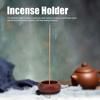 Portable Solid Wood Incense Burner Pure Copper Mini Wooden Incense Burner Multi-hole Small Mini Censer Incense Burning