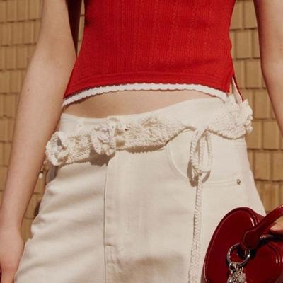 RAIVE Flower Knit Belt VX5MT311_2color