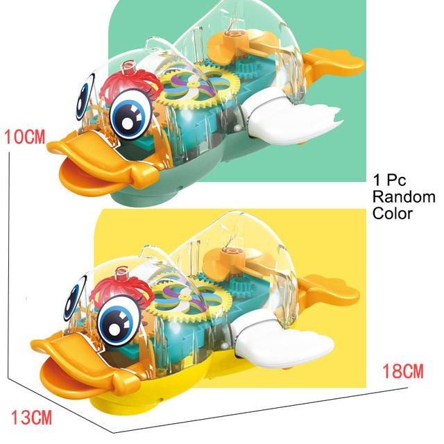 Elektrisches transparentes Konzept-Getriebeauto mit Musik, interaktives universelles Lauflernfahrzeug, Geschenkspielzeug für Kinder