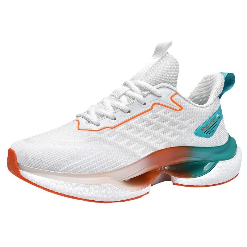 New Sports Shoes Men's Air Cushion Lightweight Running Shoes Fly-woven Summer Youth Shoes Mesh Dad Shoes Men's Shoes