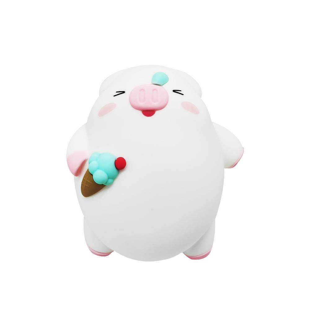 

Милые детские ночники, силиконовая свинья, светодиодная лампа для сна, регулируемая яркость, USB, декоративный светильник для кровати, детский подарок на Хэллоуин, Рождество