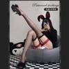 Sexy Hot Red Edge Black Silk Leg Ring Suspender Over Knee High Tube Socks Women's Lace Lace Thigh Socks Thin Summer
