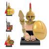X0164 Spartan Warrior Toy Plastic Building Blocks Set Diy Bagged Packaging Abs Material