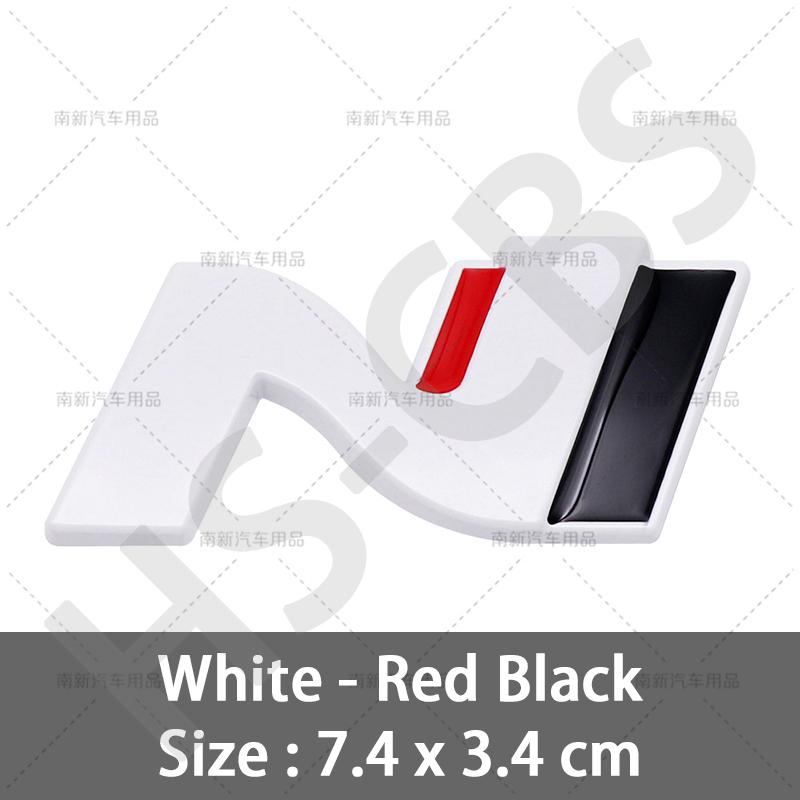 1Pc Metal N Emblem Logo N Badge Decal Nline ar Stickers For IX25 IX35 I20 I30 Kona Tucson Sonata Elantra Veloster Accent Car Styling