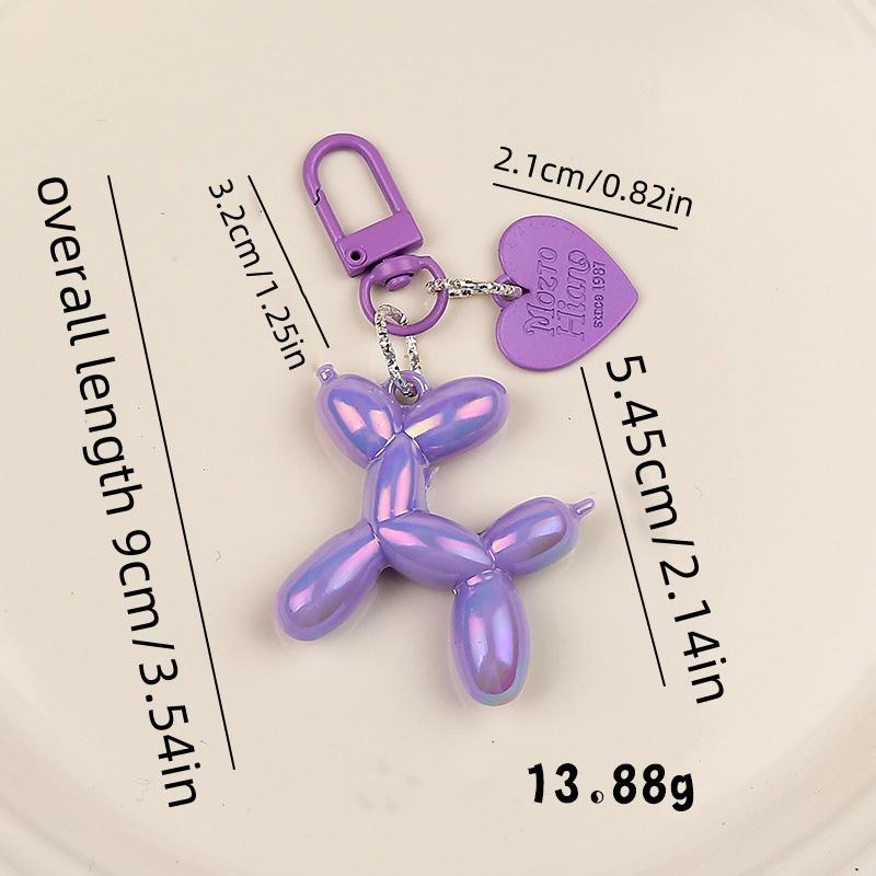 Design Bonbonfarbener Ballonhund Mädchen Schlüsselanhänger Kreativer Ballonhund Handykette Handtaschenschlüsselanhänger Zubehör Anhänger Spielzeug