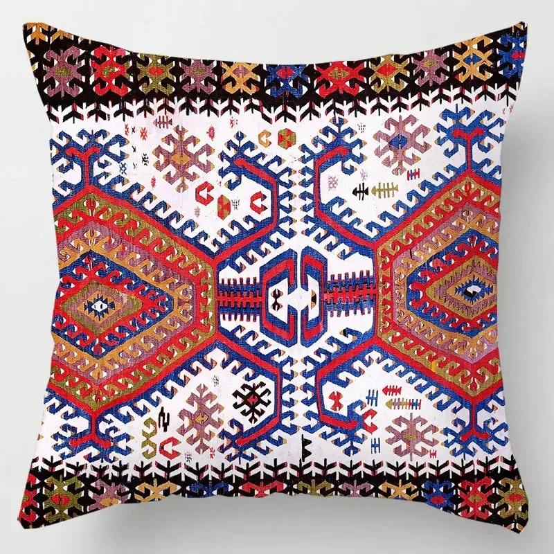 Mandala Abstract Geometric Aesthetic Cushion Cover Bohemian Ethnic Sofa Decoration Retro Floral Sofa Pillow Cover