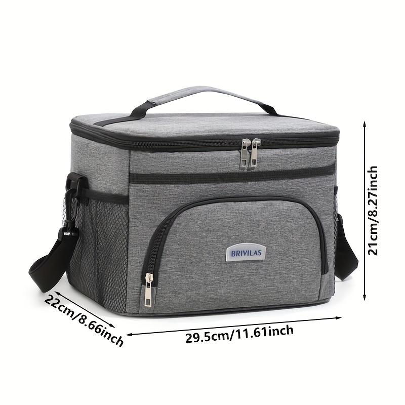 1 Stück Brotdose Lunchtasche, Nicht für Lebensmittelkontakt, Isoliert, Große Kapazität, Auto-Schnitt-Tasche, Tragbar mit Griffen, Wiederverwendbare Lunchtasche