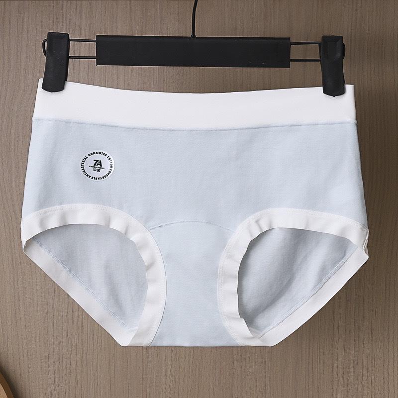 A-Grade Antibacterial Pure Cotton Women's Mid-Waist Briefs - Bare Feel & Extended Crotch