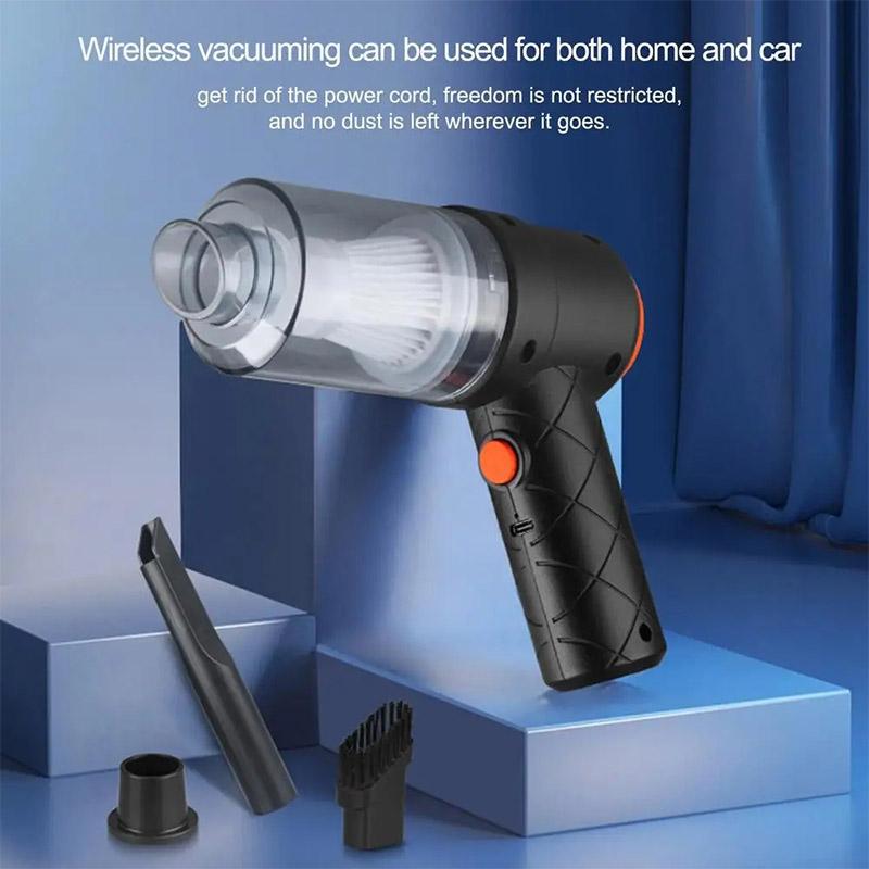 Car Mounted Wireless Vacuum Cleaner, High-power and Multifunctional Blow Dryer, Suction and Blowing Multi-purpose Pet Hair Clean
