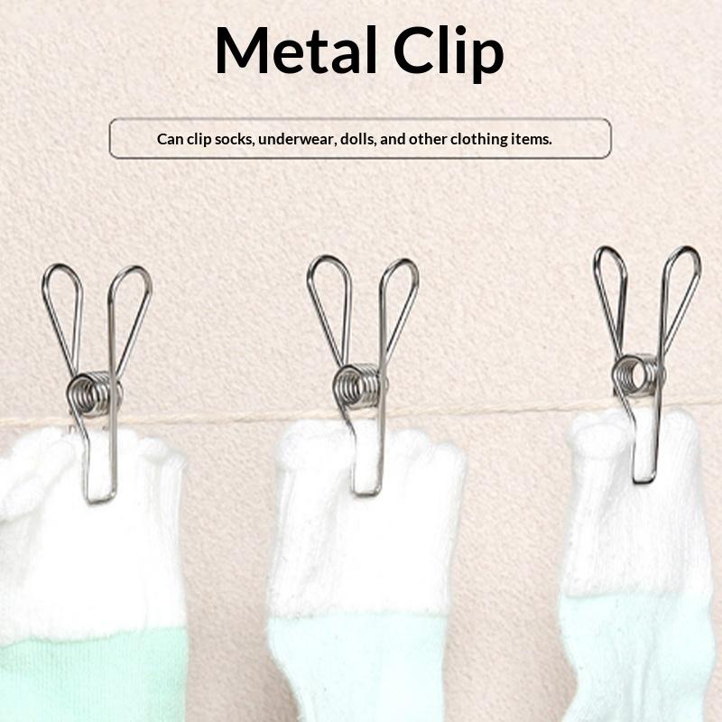 Stainless Steel Clips Spring Clips Drying And Storage Clips Sock Clips Sold In Packs Of 10