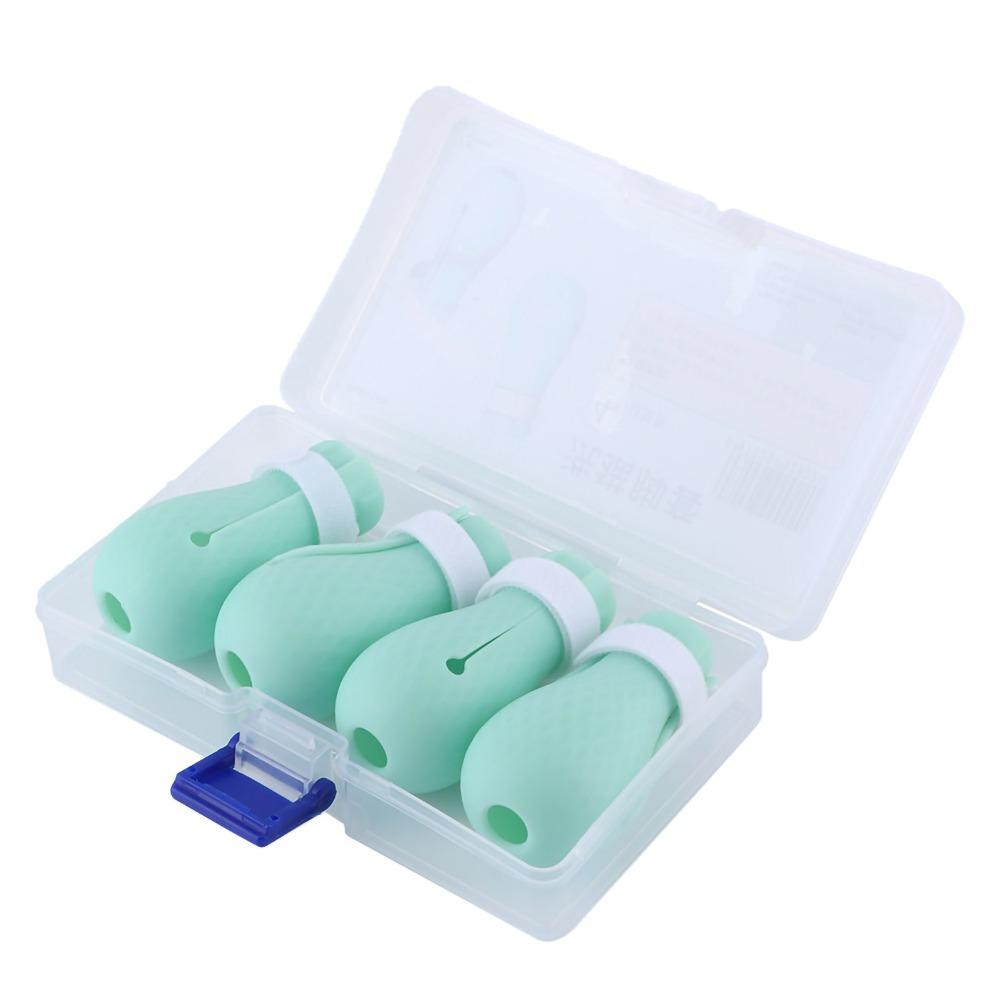 4Pcs Cleaning Tool Anti-scratch Cat Foot Covers Small Protective Cat Shoes Soft Comfortable Pet Cleaning Supplies Home