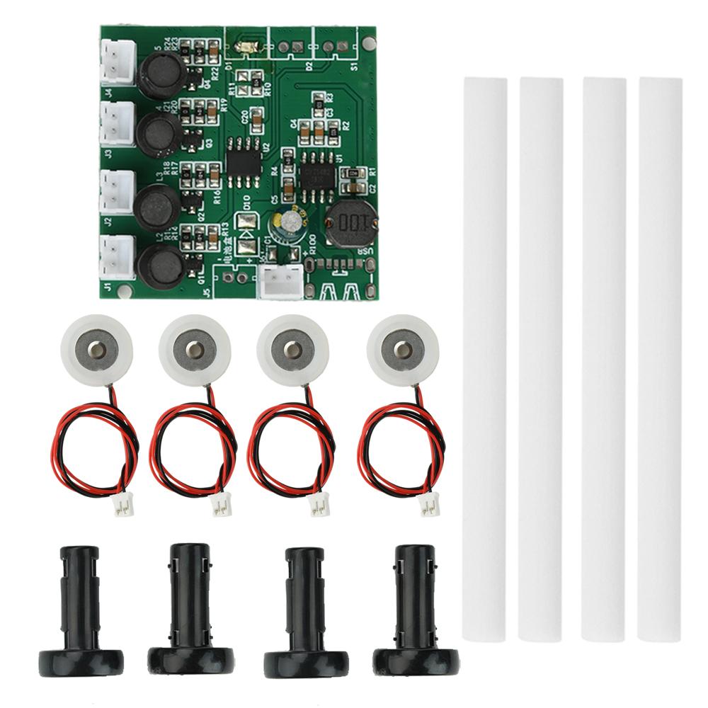 Mini Humidifier DIY Kits Mist Maker and Driver Circuit Board DC6-24V Four Spray Spray Humidifier Module Atomization Module