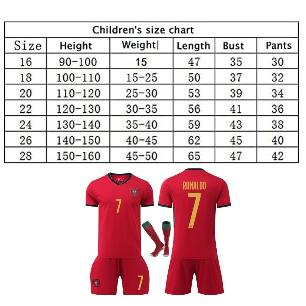 2024-25 Portugalija Ronaldo Namų futbolo marškinėlių rinkinys Gerbėjų versija