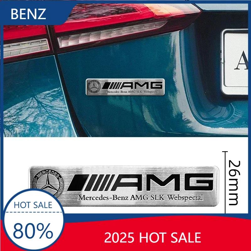 Hot 2025 For AMG W124 2025 Hot New 3D Metal Badge Car Styling Stickers Decal Accessories For Mercedes Benz W204 W205 W212 W213 W