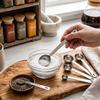 Stainless Steel Coffee Measuring Scoop Long Handle Heat Resistant Spoon Multipurpose Tool for Baking Cafe Home Kitchen