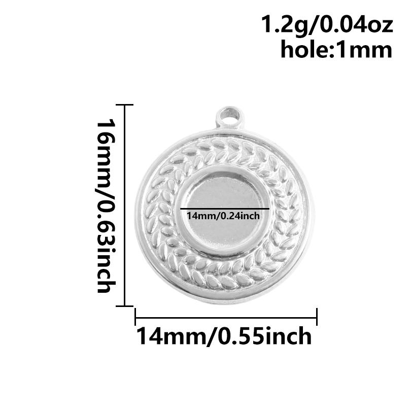 6 Stück Nicht verblassend Oval Quadrat Herz Anhänger Leere Tablett Basis Fassungen DIY Schmuckherstellung Zubehör Edelstahl Anhänger Charm Großhandel