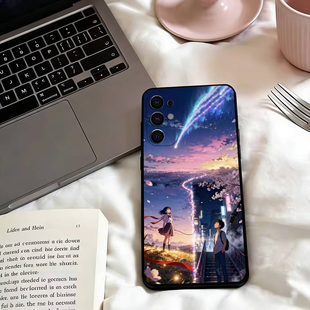 Anime Your N-Name K-Kimi Phone Case For Samsung S25,S24,S21,S22,S23,S30,Ultra,S20,Plus,Fe,Lite,Note,10,Black Cover