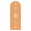 Natural Rubber Arch Shape Cork Yoga Mat Printed Non-slip Sports Mat Sweat-absorbing Oval Curve Pilates Mats 182*68cm*0.5cm