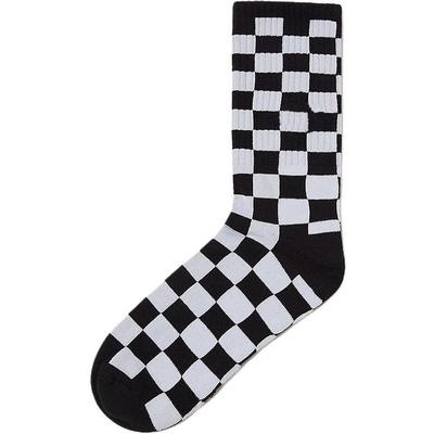 Vans CHECKERBOARD CREW Socks Unisex 1 Pack Black White VN000F0TY28