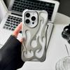 New 3D Flame Pattern Phone Case for 16 14 13 12 11 15 Pro Max Plus Fashion Hollow Slim Shockproof Protective Soft Cover