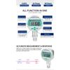 Digital Pressure Gauge 80mm LCD Display 0-60Mpa Manomete Battery-Powered Air Pressure Meter Psi/Bar/Kpa Water Pressure Gauge