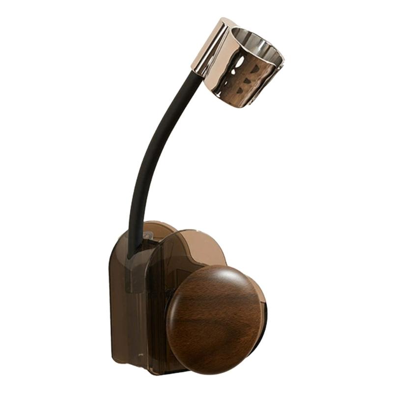 

360 Degree Rotatable Hair Dryer Wall Mount No drills Installation Bathroom Organizers With Slip Resistant Design And Extra Storage Space 1