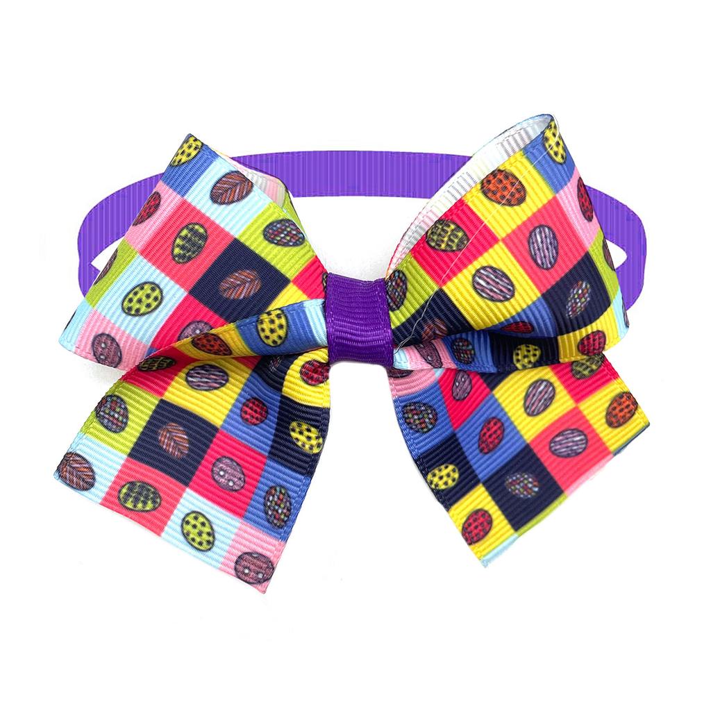 50/100pcs Easter Dog Bow Ties Rabbit Pattern Dog Grooming Pet Cat Dog Bowties Neckties Pet Supplies Pet Bowtie Supplies
