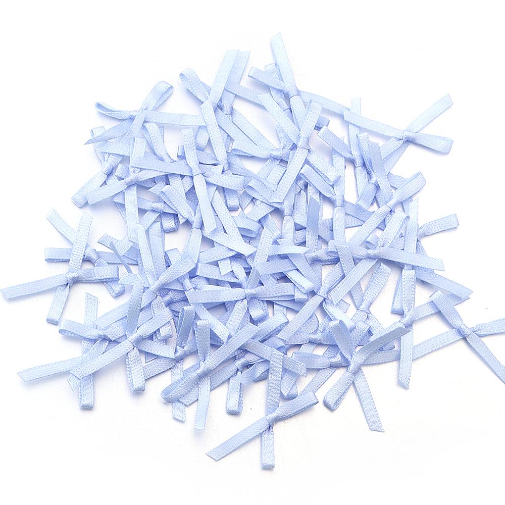 50Pcs/pack Color Ribbon Bows Fashion Small Size Satin Ribbon Bow DIY Handmade Crafts Hairpin Hair Grip for Party Home Decoration