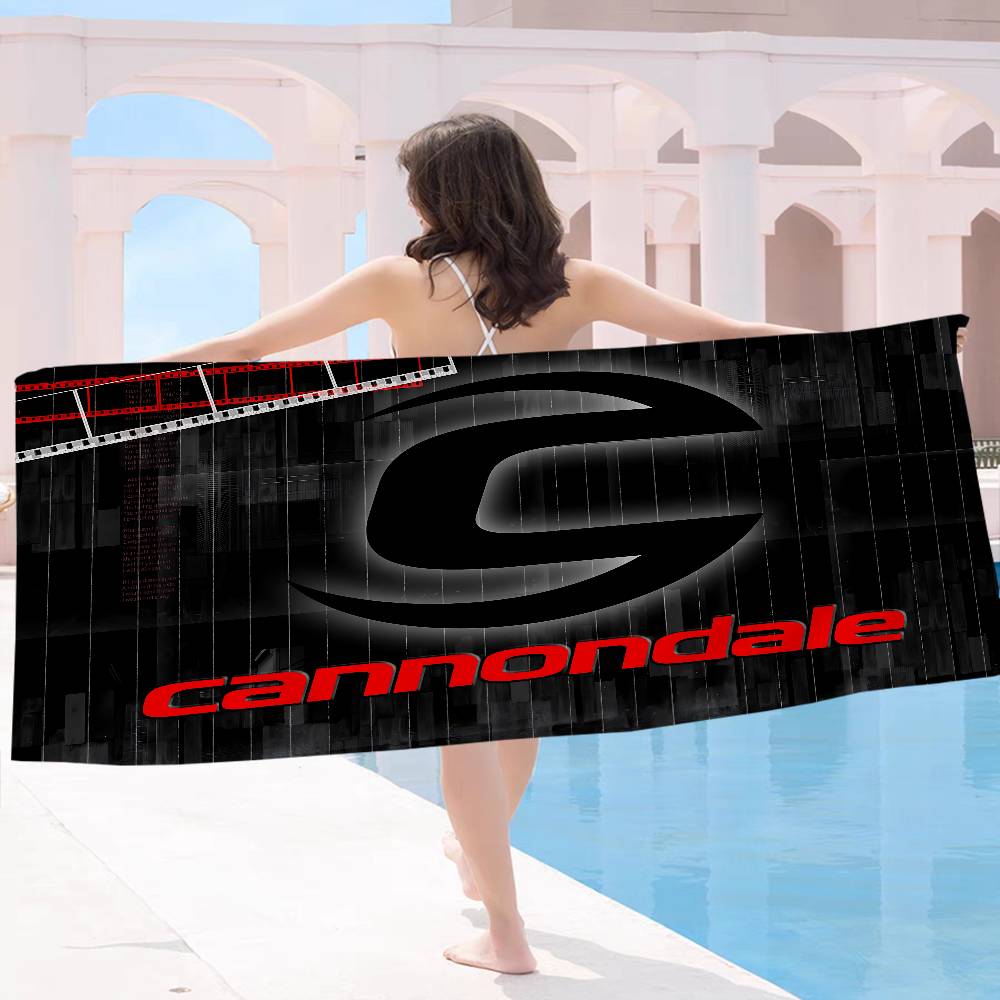 C-Cannondale Microfiber Printed Beach Towel Mountain Climbing Yoga Beach Swimming Running Absorbent Soft Towel
