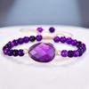 Handmade Natural Stone Bracelet Women Adjustable Crystal Beaded Wristband Fresh Sweet Style Jewelry