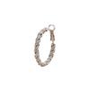 Coarse Twist Ear Buckle Ins Wind Simple Plain Ring Earrings Douyin Live Broadcast Drainage Model Woven Circle Large Earrings Girlfriend