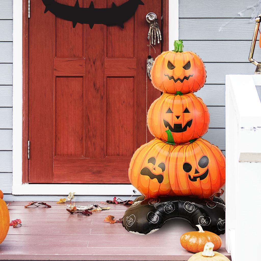 Halloween Single Base Single Stand-up Three-dimensiona Column Can Stand Up Base Aluminum Film