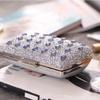 New 2025 Diamond Evening Party Bags Banquet Dress Ladies Handbags Blue Luxury Purses For Women Silver Clutch