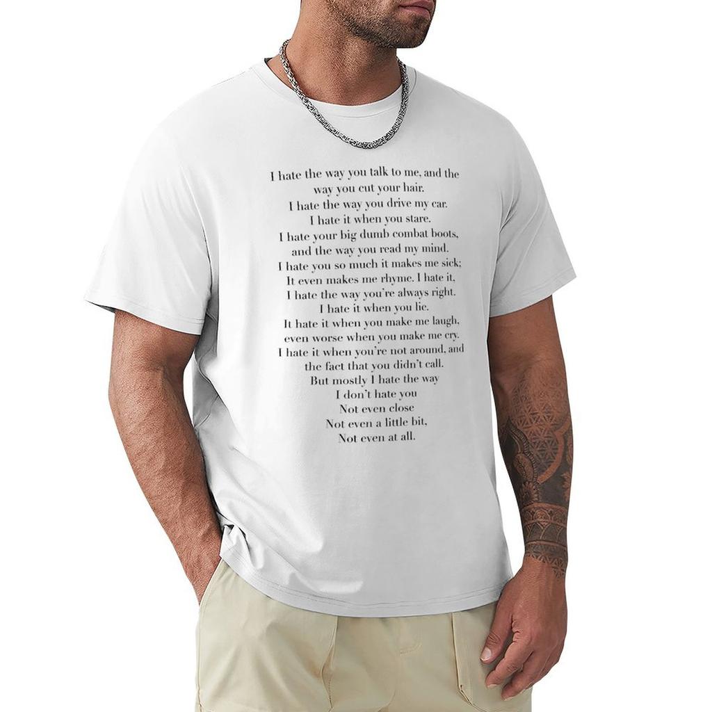 10 Things I Hate About You List Tshirt Work Wear Lightweight Tee