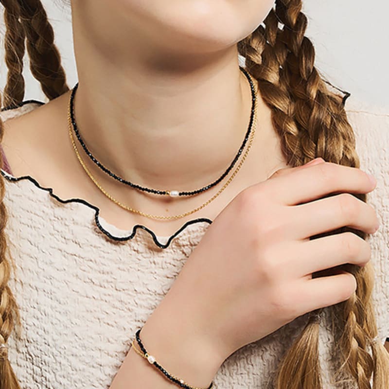 

Dana Burton Aria Pearl Layered Necklace Blue