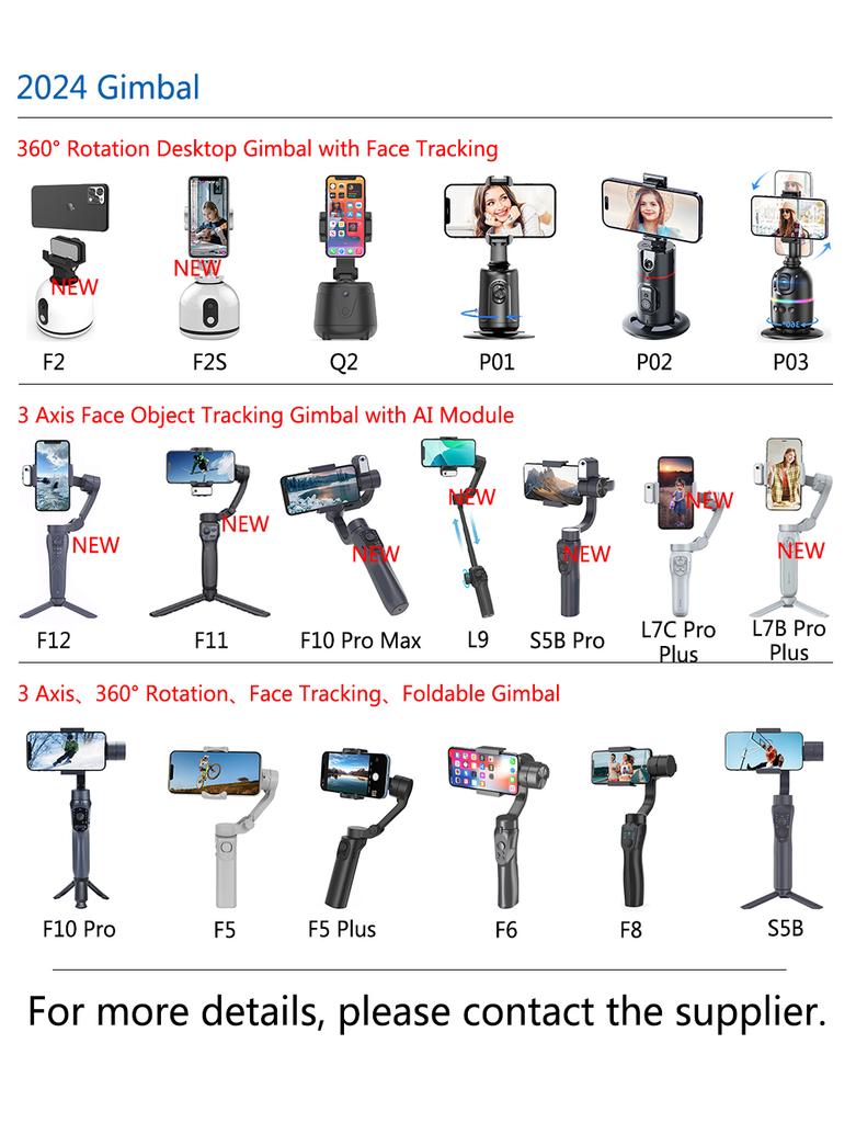 Wireless Control Handheld Gimbal Mobile Phone Selfie Stick With Shutter Manualwired Control Gimbal Stabilizer With Light