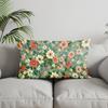 Home Decor Floral Pattern Rectangle Pillow Cover Suitable For Sofa Bedroom Car Pillow Cover Cushion Rectangular Back Cushion