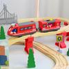 Wooden Track Train Toy for Kids - Compatible with Thomas
