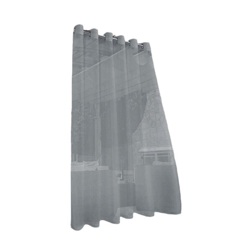 Outdoor Transparents Curtains Weatherproofs Eyelet Voile Curtains for Patioes Gazeboes