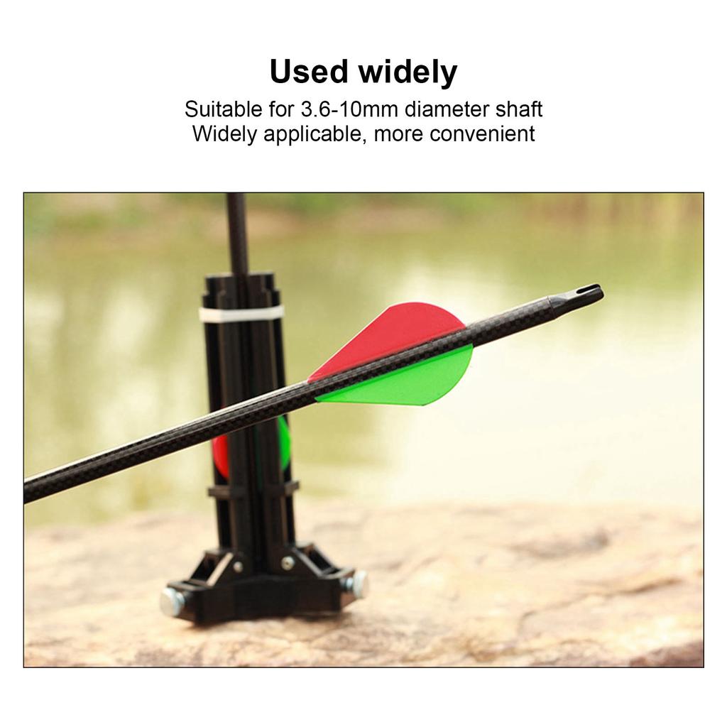 3D Fletching Jig Clear Scale Portable Fletching Bonding Tool for 3.6‑10mm Shafts