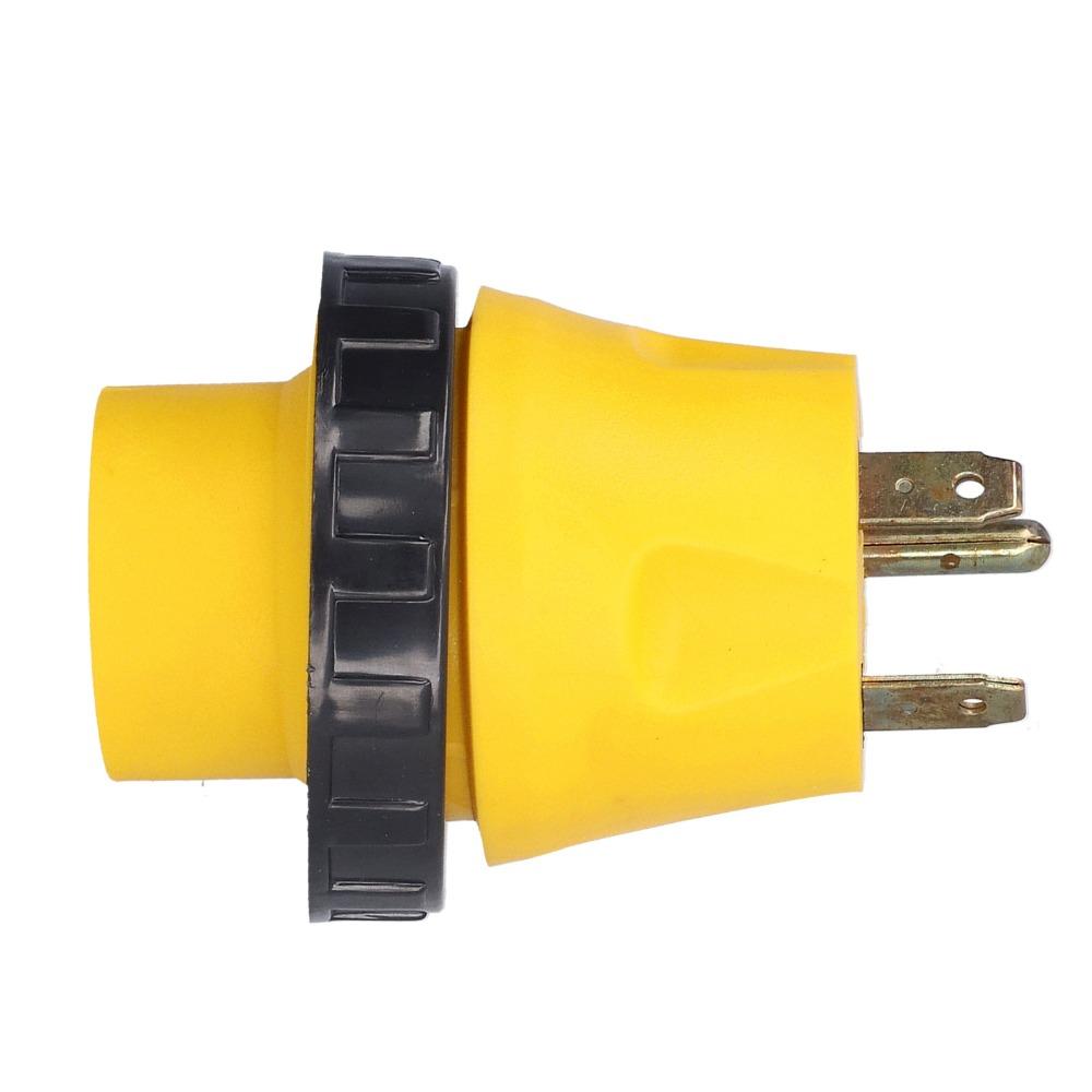 Weatherproof RV Plug Adapter Heavy Duty 30A RV Plug TT-30P To L5-30R  RV Power Connection