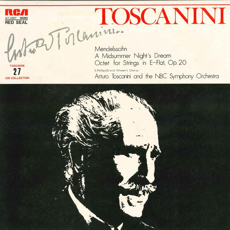 

LP Record ARTURO TOSCANINI Mendelssohn A Midsummer Nights Dre AT1027 RCA Japan Classical Used