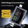 USB Electrical Meter with Automatic Fast Charging Protocol Identification, Color Measurement Screen, and Storage for Up to 9 Data Groups