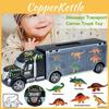 Exciting Dinosaur Truck Carry Case Transporter Dino Figures Playset For Kids Xmas Gift