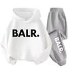 Herbst Warm New York Letter Cool Grafikdruck Kinder Langarm Hoodie + Hose Anzug 2er Set Sweatshirt Junge Mädchen Kind Sportbekleidung