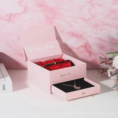 Soap Flower Necklace Gift Box: Perfect for Teacher's Day, Valentine's Day, or Wedding Gift Packaging