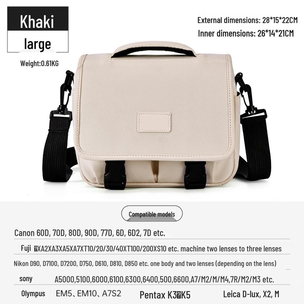 Waterproof Portable Camera Bag for Canon, Sony, Fuji, Nikon SLR/Mirrorless - Single Shoulder Photography Bag