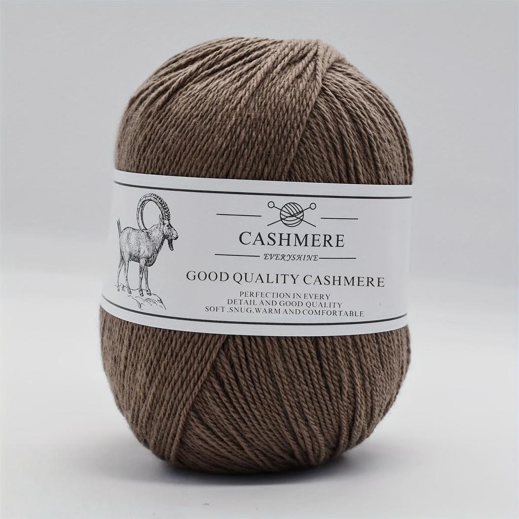 Premium Cashmere Yarn for Knitting & Crocheting – 50g/1.76oz, 320m/350yd, Ultra-Soft Fine-Gauge Handmade Wool (1.5-2.5mm Needles) Sweaters DIY Crafts