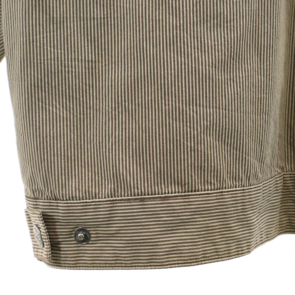 Columbia Striped Pattern Shirt jacket XL Gurege Padded Outdoor Men's Used